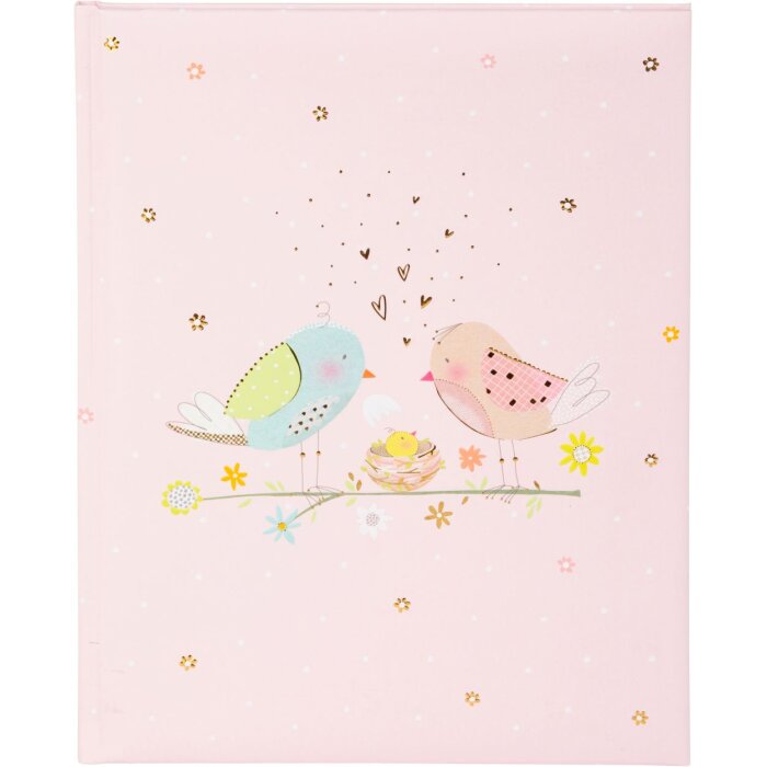 Goldbuch Dětský deník Loving Birds Girl 21x28 cm 44 stran Růžový