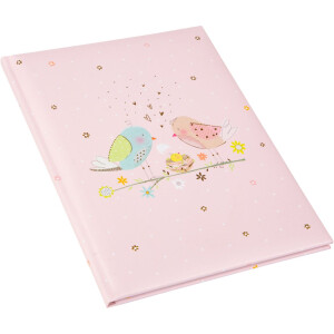 Goldbuch Dětský deník Loving Birds Girl 21x28 cm 44 stran Růžový
