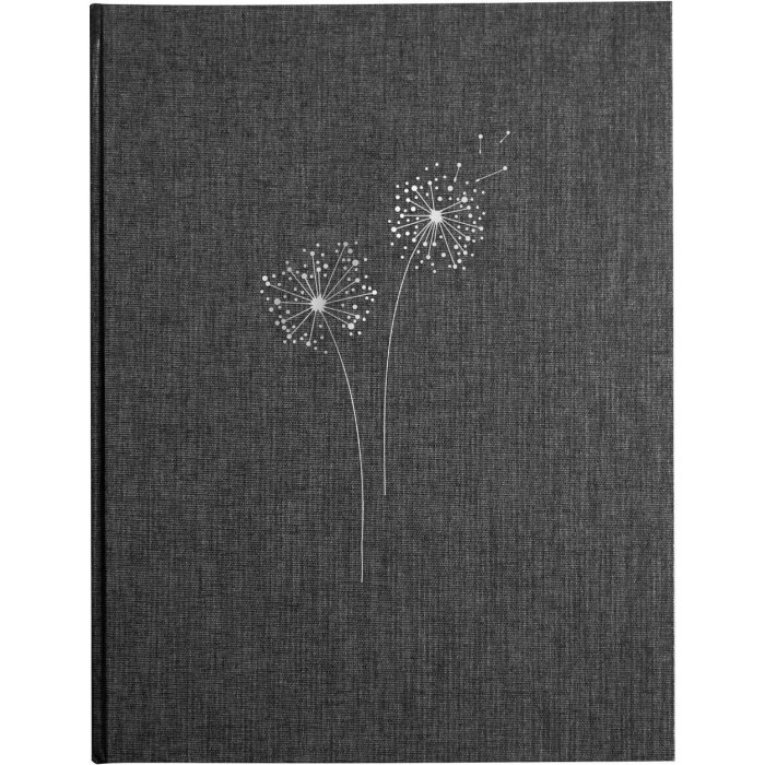 Kondolenční kniha Goldbuch Summertime antracitový plátěný obal 21x28 cm