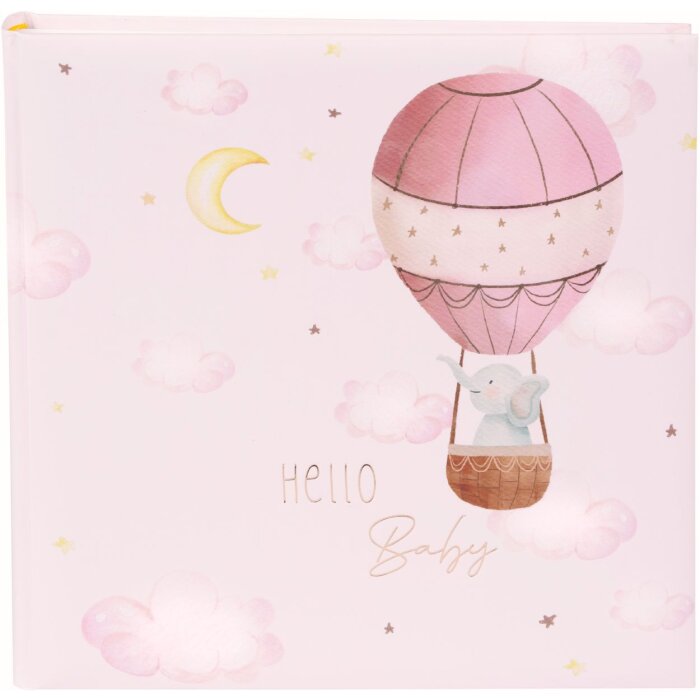 Goldbuch baby album Balloon Journey Girl 30x31 cm 60 stran skelná vazba