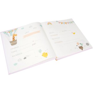 Goldbuch baby album Balloon Journey Girl 30x31 cm 60 stran skelná vazba