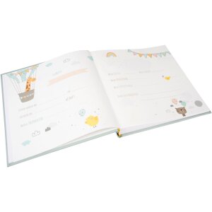 Goldbuch baby album Eddy modré 30x31 cm 60 bílých stran přírodní papír