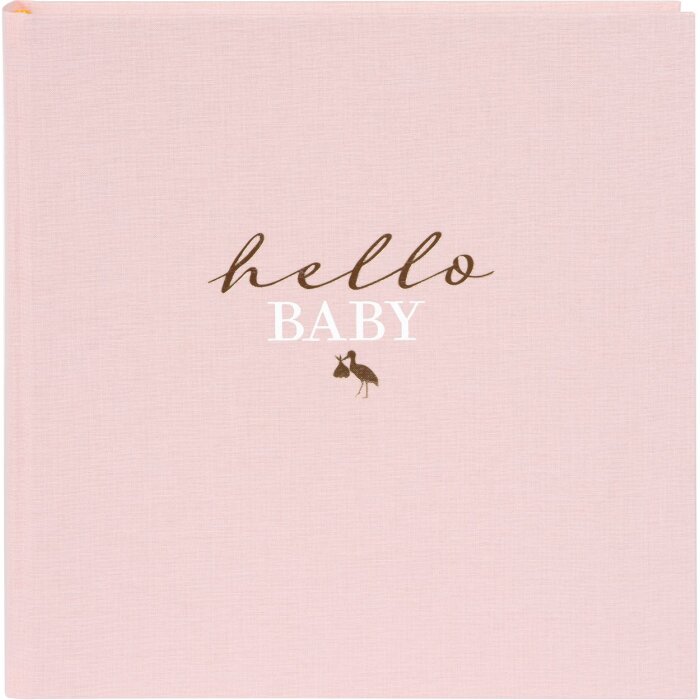 Goldbuch baby album hello.baby rosé 30x31 cm 60 bílých stran