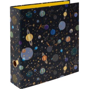 Složka s motivem Goldbuch Universe 2 kroužková mechanika 5 cm hřbet DIN A4 Zlatá