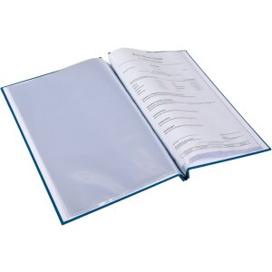 Goldbuch Aktovka na dokumenty Bella Vista petrol - 12 průhledných obalů A4