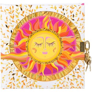 Zlatý diář se zámkem...