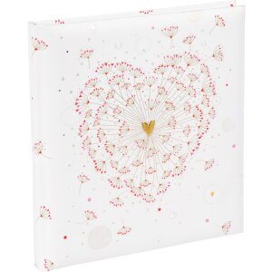Zlatá kniha Svatební kniha hostů Zlaté srdce 23x25 cm 176 stran