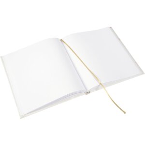 Zlatá kniha Svatební kniha hostů Zlaté srdce 23x25 cm 176 stran
