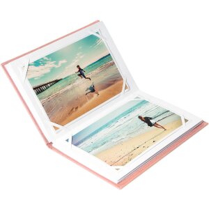 Goldbuch leporelo fotoalbum Bella Vista rosé 14 fotografií 10x15 cm