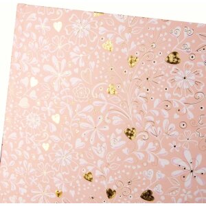 Zlatá kniha návštěv Finamente rosé 25x20 cm 100 stran