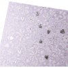 Zlatá kniha návštěv Finamente lila 25x20 cm 100 bílých stran stříbrná ražba