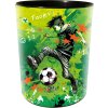 Odpadkový koš Goldbuch striker 25x30 cm s fotbalovým motivem zelený