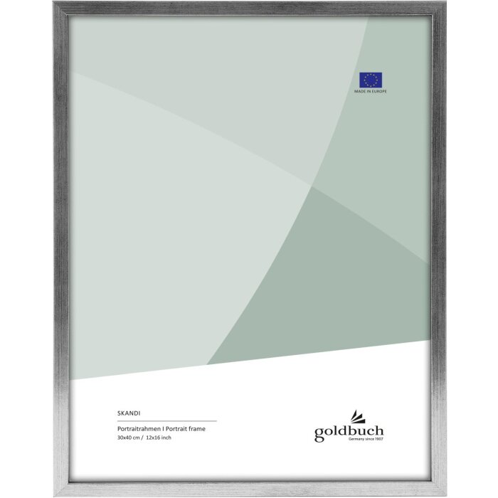 Dřevěný obrazový rám Goldbuch Skandi 30x40 cm stříbrný