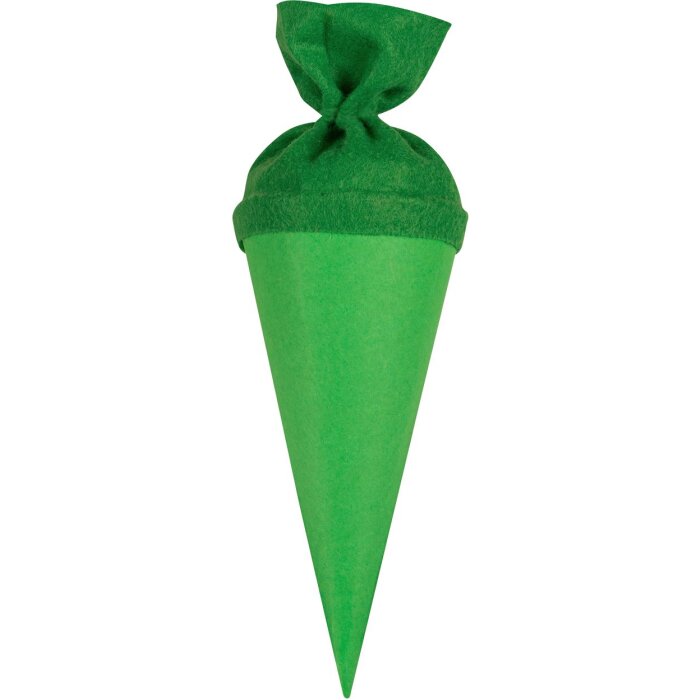 Goldbuch Bastelškolní taška 15 cm zelená s plstěným uzávěrem