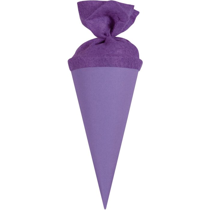 Goldbuch craft školní brašna 15 cm z kartonu lila barvy s plstěným uzávěrem Ø 7 cm