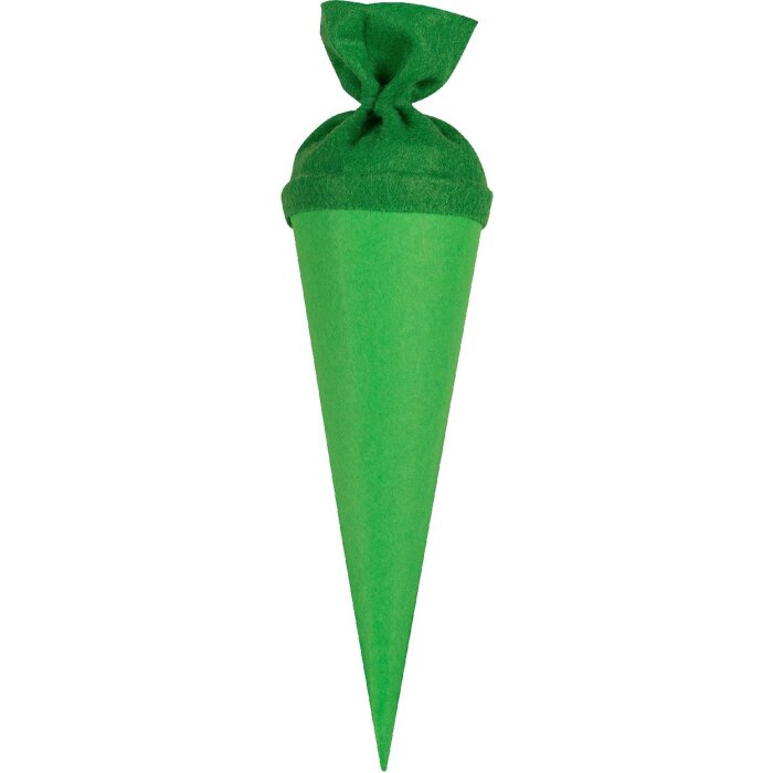 Goldbuch Školní kužel zelený s filcovým zapínáním 35 cm