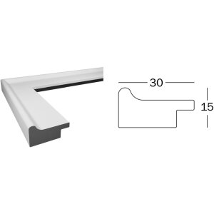 Designový rám Walther Venice 40x50 cm zlatý vzhled dřeva lesklý MDF
