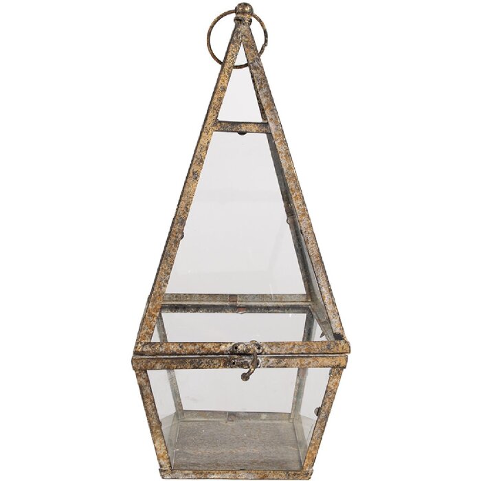 Clayre & Eef 65277 Lucerna 19x19x45 cm hnědá