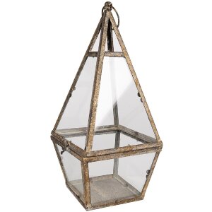 Clayre & Eef 65277 Lucerna 19x19x45 cm hnědá