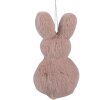 Clayre & Eef Dekorační závěs Králík Růžová 6x2x11 cm