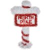 Clayre & Eef Vánoční dekorace North Pole 20x8x36 cm červeno-bílá