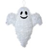 Clayre & Eef 65501 Nástěnná dekorace Ghost 32x3x37 cm Bílá