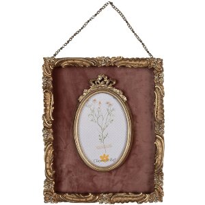 Clayre & Eef Fotorámeček 23x3x28 cm 10x15 cm Zlatý