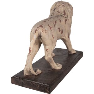 Clayre & Eef Dekorace Lev 55x23x40 cm Béžová Hnědá
