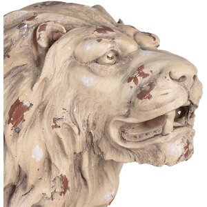Clayre & Eef Dekorativní lev 55x23x40 cm béžovo-hnědý