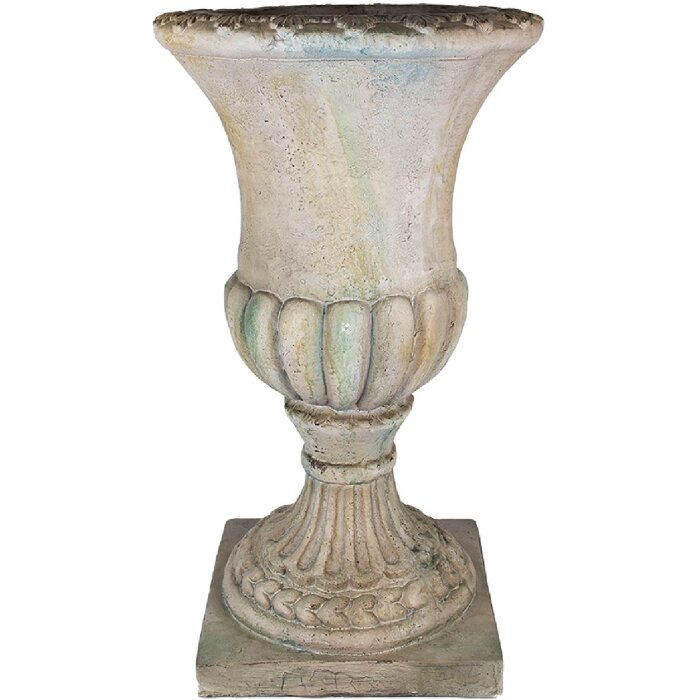 Clayre & Eef Květináč zelený béžový 44x44x75 cm Dekorace