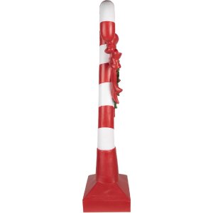 Clayre & Eef 5PR0127 Dekorace z cukrové třtiny 35x23x100 cm červená bílá