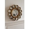 Clayre & Eef 62S285 Zrcadlo Ø 45x2 cm Zlatá barva