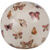 Clayre & Eef 6CE1666M Dekorace Míč Ø 10x10 cm Béžová Růžová