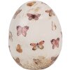 Clayre & Eef 6CE1667M Dekorace vejce Ø 10x12 cm béžová růžová