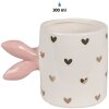 Clayre & Eef 6CE1686 Hrnek bílé zlato 13x9x9cm 300ml Elegantní design
