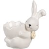 Clayre & Eef 6CE1700 Eggcup Bunny White 10x6x11 cm venkovský styl