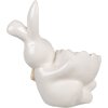 Clayre & Eef 6CE1700 Eggcup Bunny White 10x6x11 cm venkovský styl