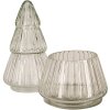 Clayre & Eef 6GL4394 Víčko na sklenice průhledné Ø11x21cm