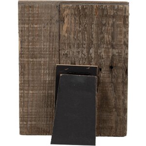 Clayre & Eef Fotorámeček s klipem hnědý 16x3x21 cm