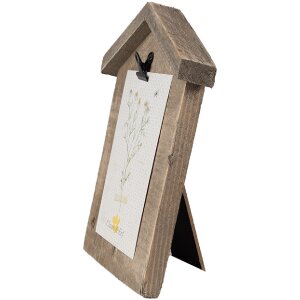 Clayre & Eef Fotorámeček s klipem hnědý 17x3x21 cm