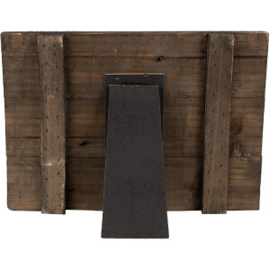 Clayre & Eef Fotorámeček s klipsem hnědý 32x3x25 cm