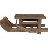 Clayre & Eef 6H2371S Sáňkařská dekorace 30x11x10 cm hnědá