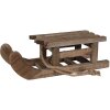 Clayre & Eef 6H2371S Sáňkařská dekorace 30x11x10 cm hnědá