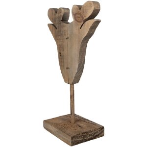Clayre & Eef 6H2375 Dekorace sob 16x8x25 cm hnědá