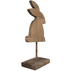 Clayre & Eef Dekorační Králík 14x8x30 cm Hnědý