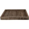 Clayre & Eef 6H2381 Podnos dřevo hnědý 38x38x4 cm Elegantní design