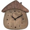 Clayre & Eef 6KL0819 Stolní hodiny 18x5x19 cm / 1xAA Hnědá barva