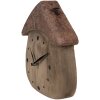Clayre & Eef 6KL0819 Stolní hodiny 18x5x19 cm / 1xAA Hnědá barva