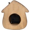 Clayre & Eef 6KL0819 Stolní hodiny 18x5x19 cm / 1xAA Hnědá barva