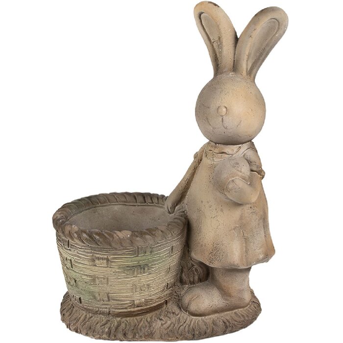 Clayre & Eef 6MG0030 Dekorace do květináče 38x22x49 cm hnědá béžová